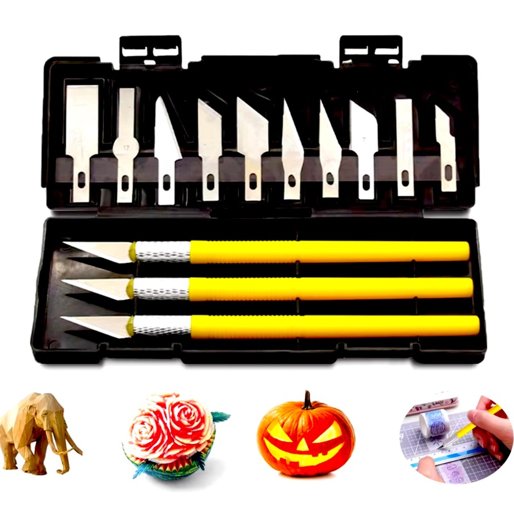 13 Pierce Carving Knife Craft Set - Picture 6 of 6